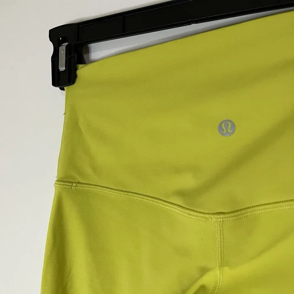Lululemon Align high rise electric yellow leggings size 6